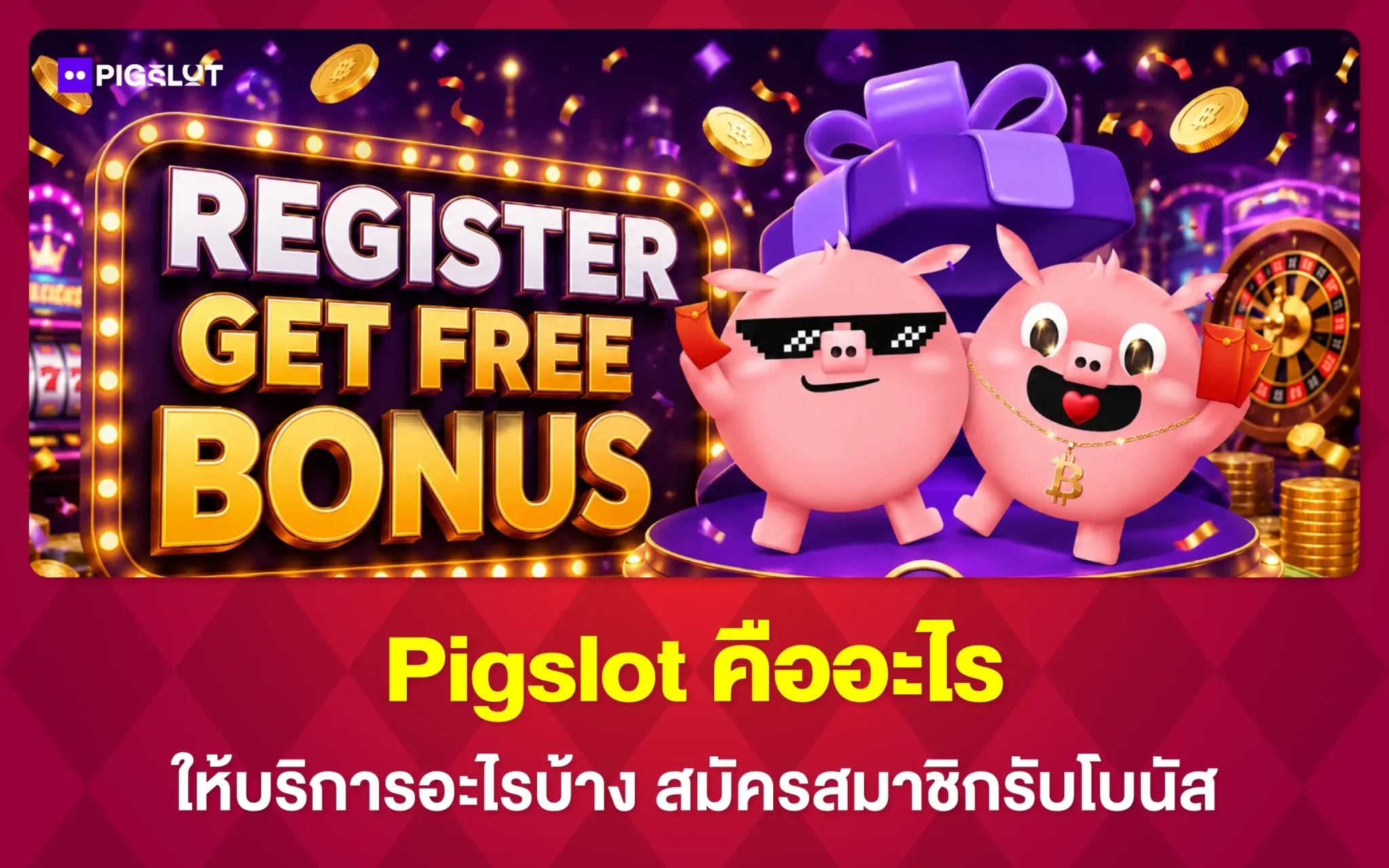 Pigslot คืออะไร ให้บริการอะไรบ้าง สมัครสมาชิกรับโบนัสทันที
